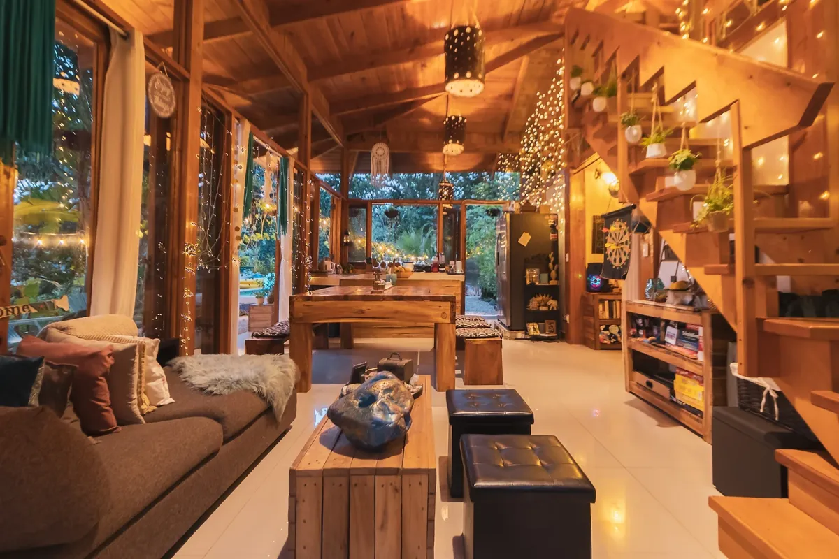 Villa interior living space